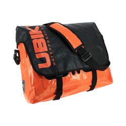 UBIKE Sac Besace Étanché Messenger Bag Noir – 10L, Bandoulière Réglable, Compartiments Multiples, Idéal Vélo & Moto