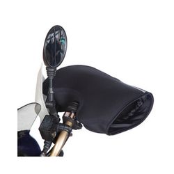 Bagster Manchons First - Housse De Protection Universelle Pour Guidon Moto Et Scooter, Noir, Taille Unique
