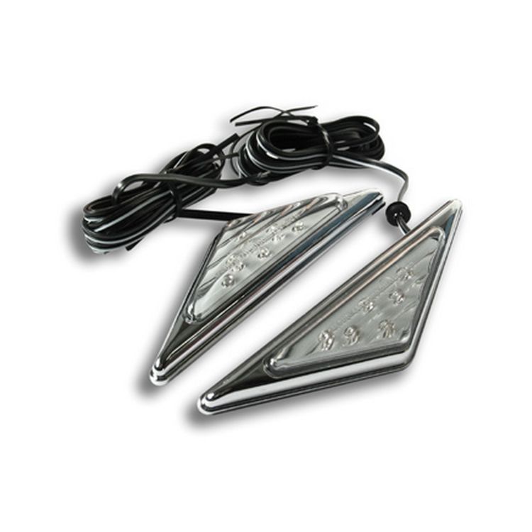 Clignotants Triangle Noir à Ampoule Homologués Pour Moto - Neufs Misterbike