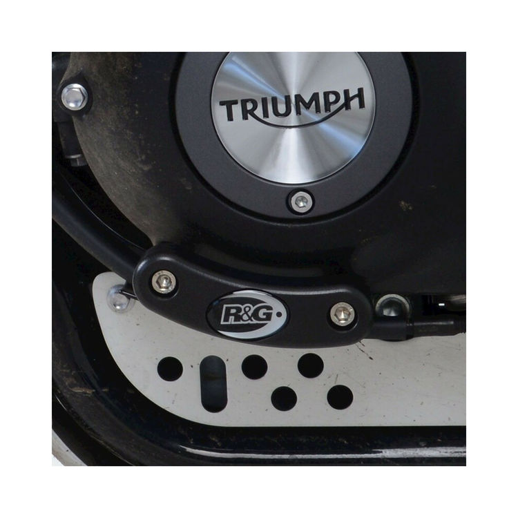 R&G RACING Slider moteur R&G RACING noir Triumph Scrambler 12 - Sabots moteur Motokif