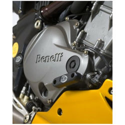 RG RACING Slider moteur droit R&G RACING noir Benelli TNT 11 - Sabots moteur Motokif
