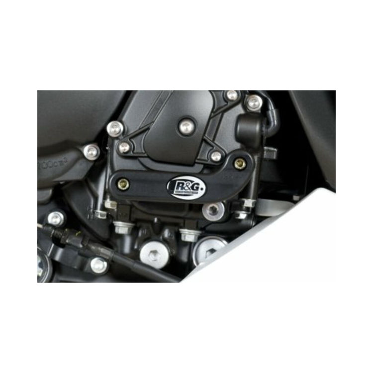 RG RACING Slider moteur R&G RACING droit noir Yamaha YZF-R1 - Sabots moteur Motokif